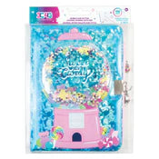 Bubble gum glitter journal