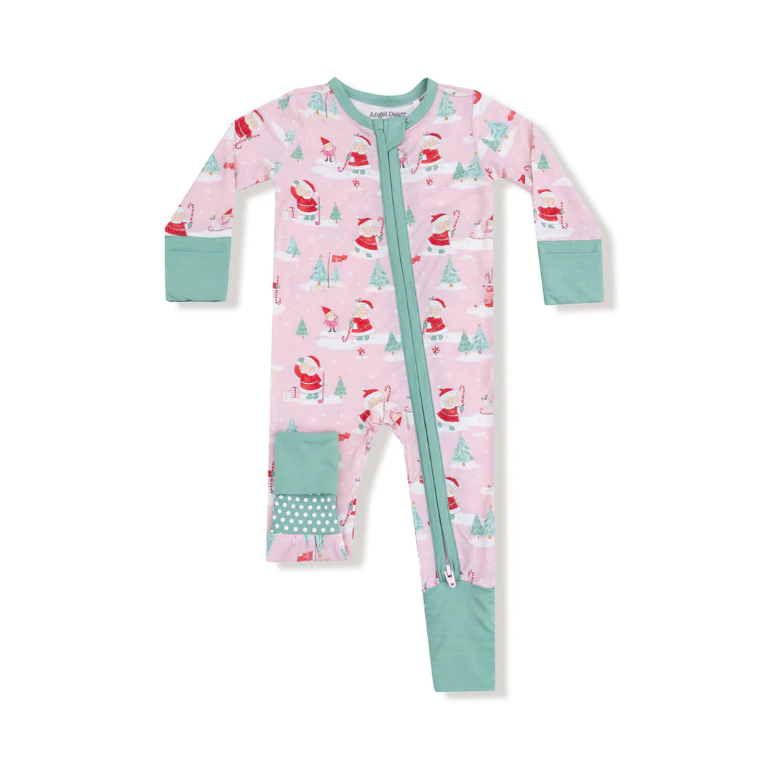 golfing mrs claus sipper romper
