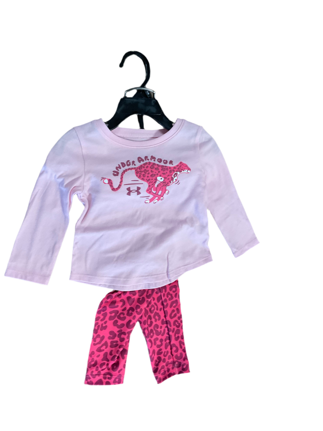 UNDER ARMOUR PRIME PINK LEOPARD PRINT SET