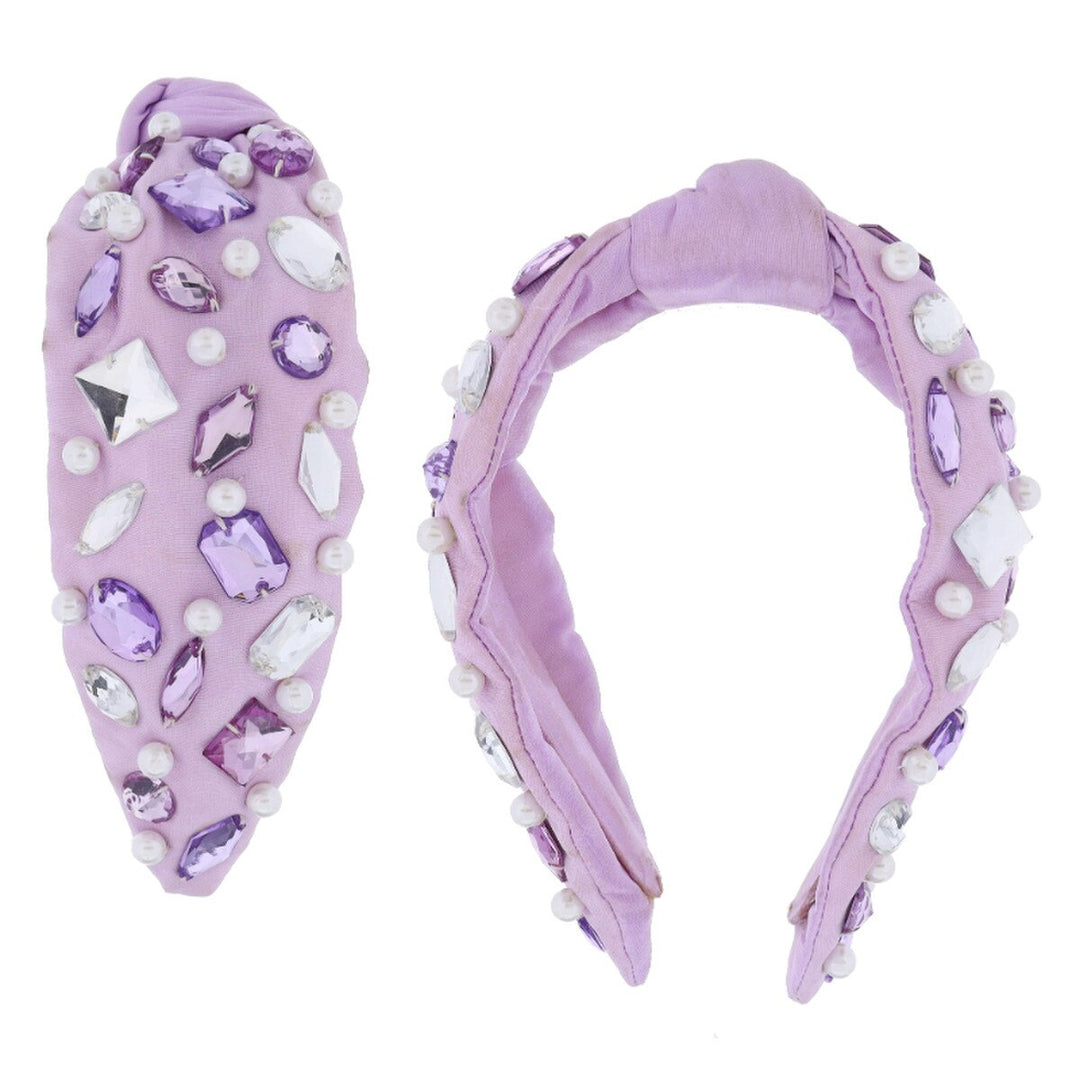 Lavender Beaded Headband