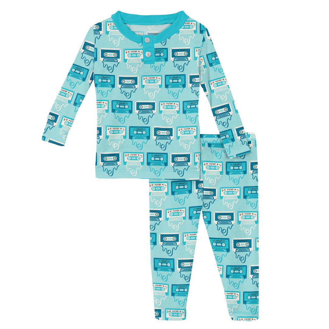 Long Sleeve Pajamas - Summer Sky Mixtape