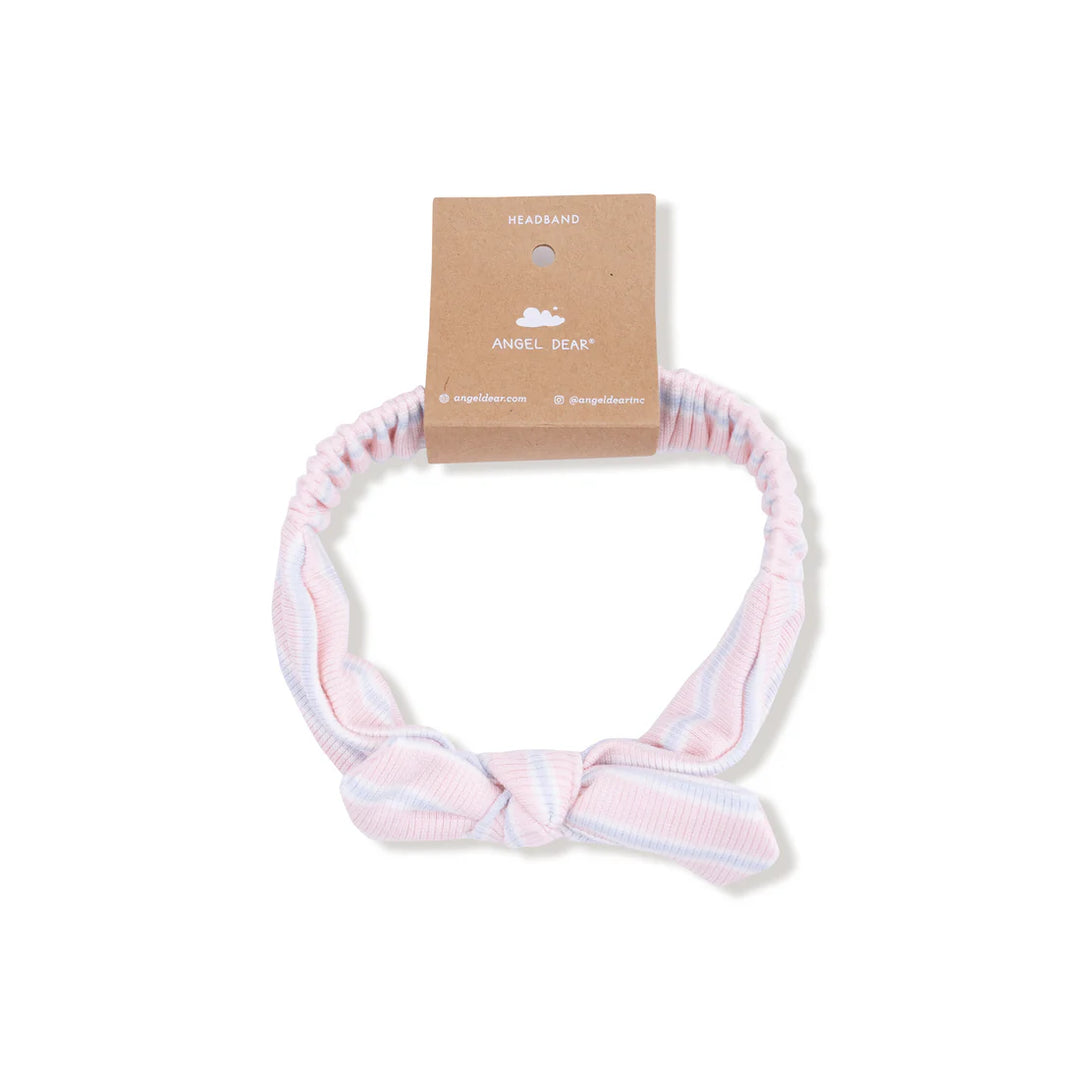 Multi Stripe Knot Headband - Pink