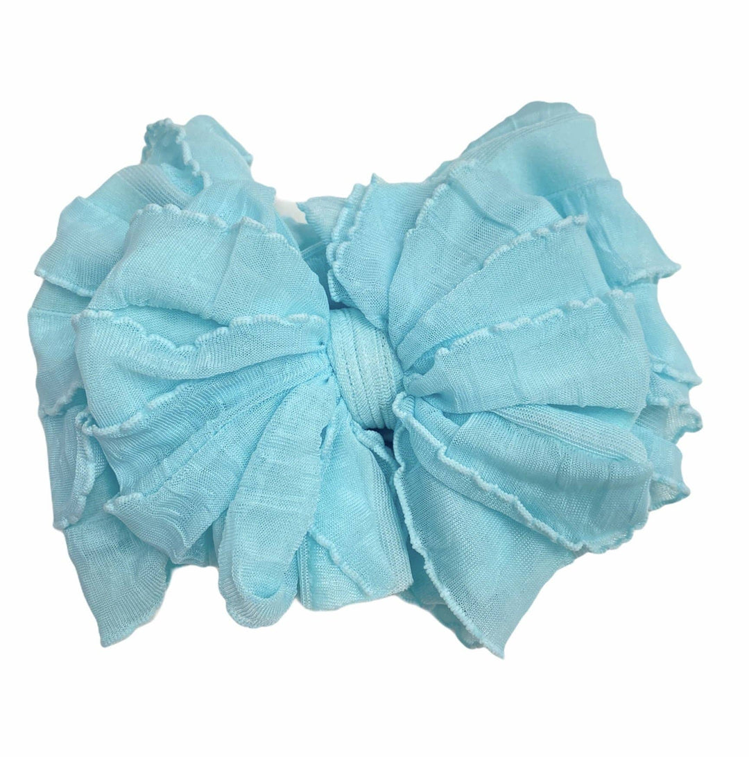 Baby Aqua Ruffled Headband