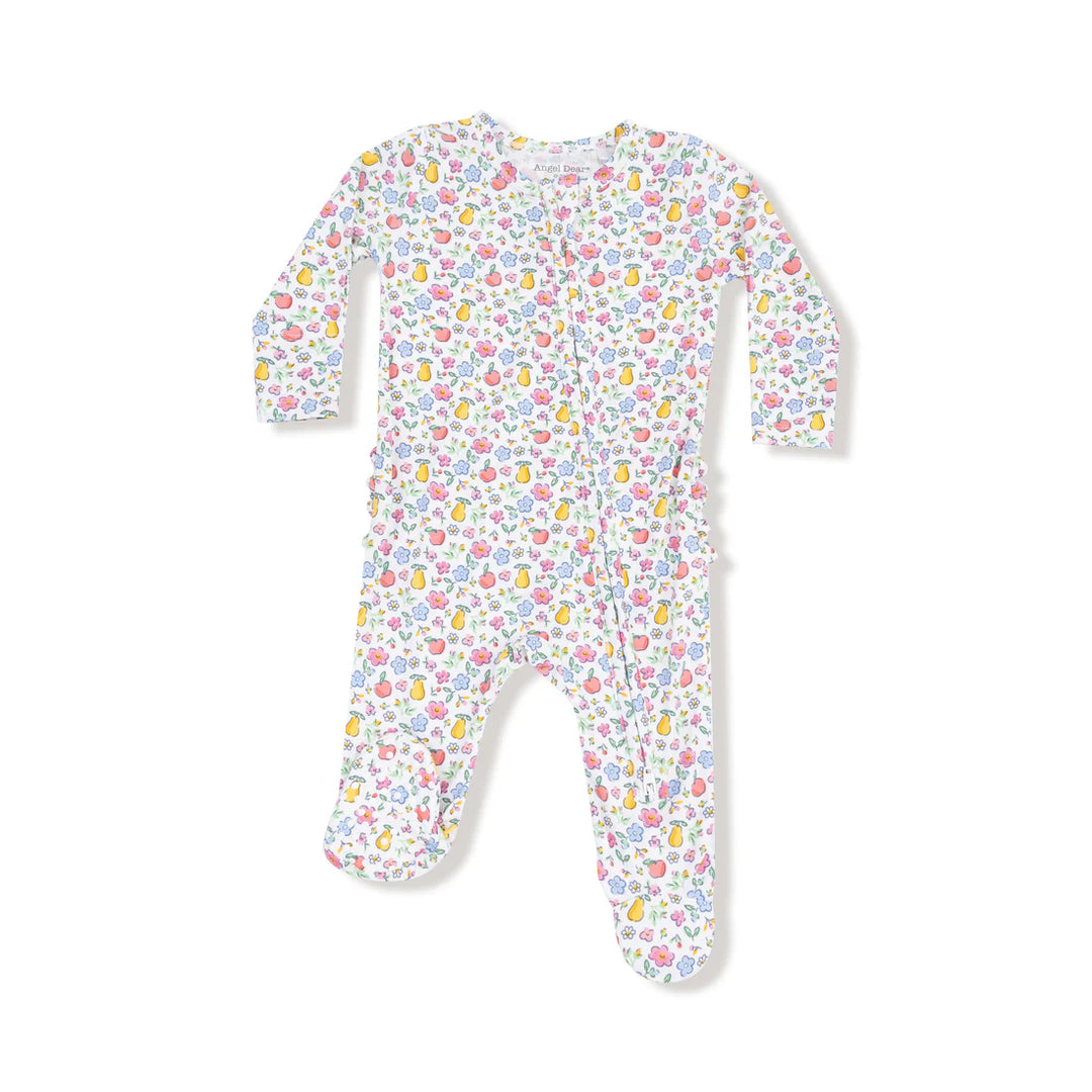 Fall Fruit Floral - 2 Way Zipper Footie