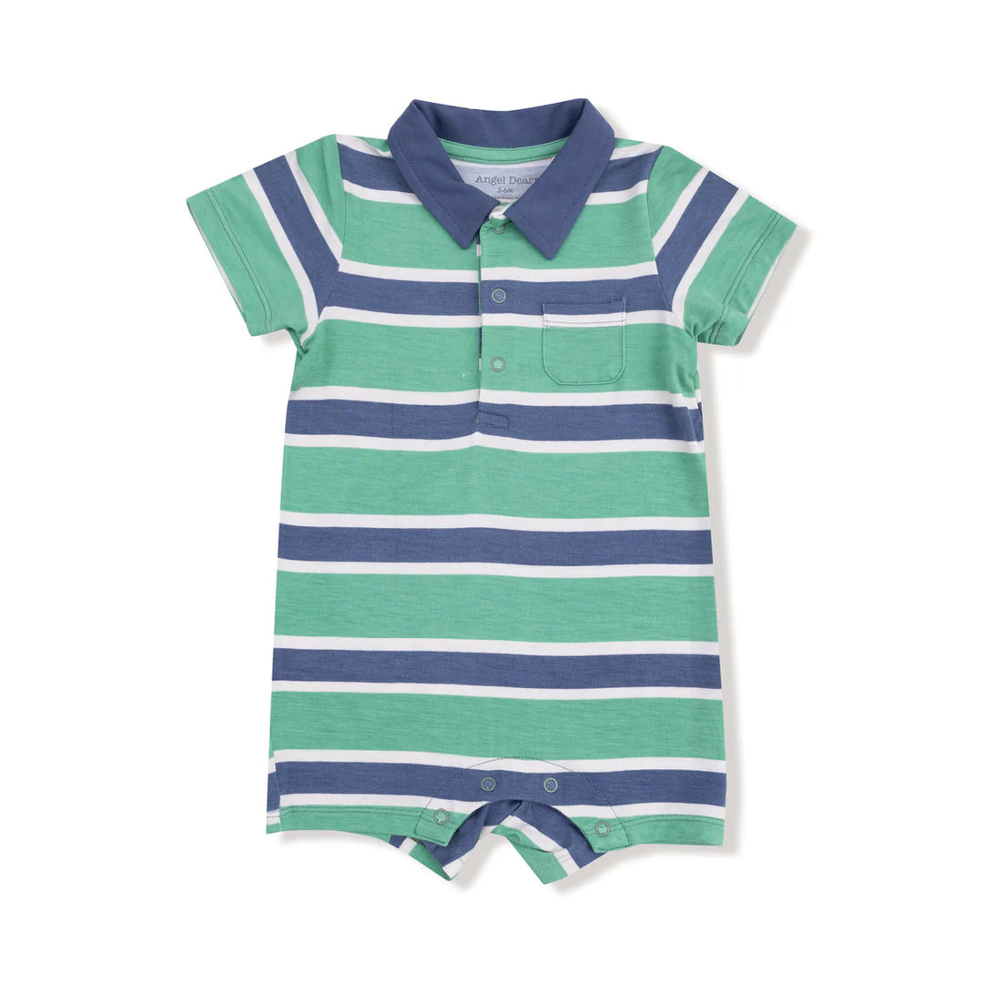 Rugby Stripe Polo Shortie