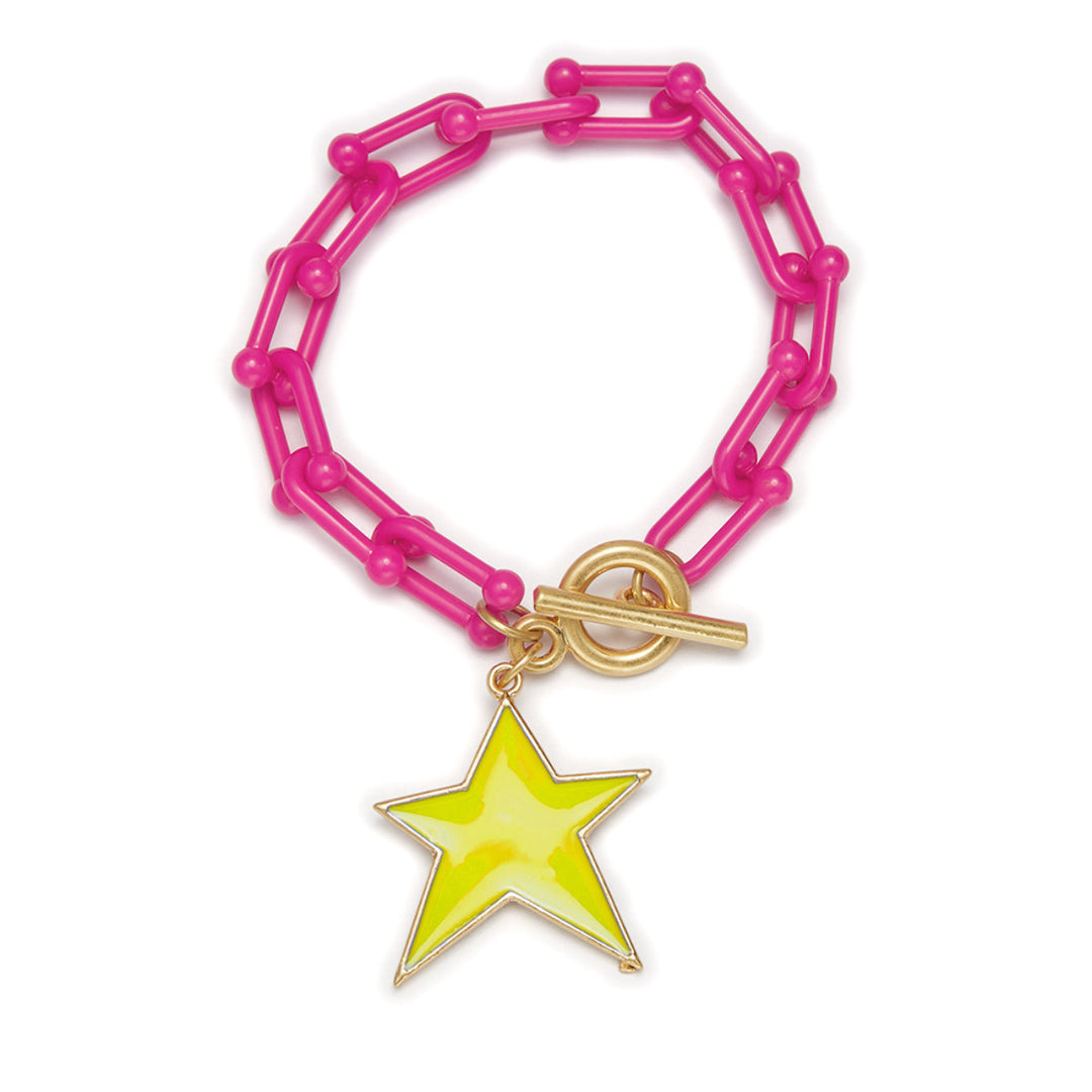 Yellow Star Charm Bracelet