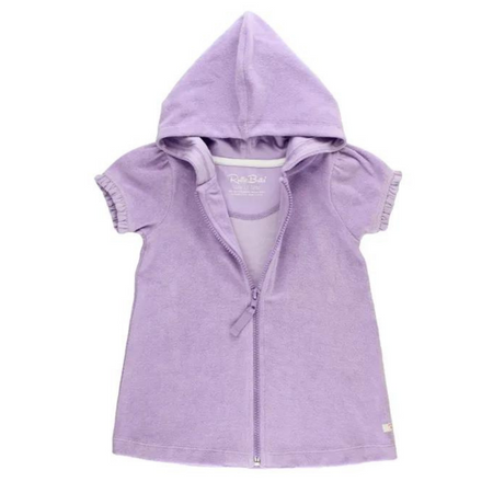 Lavender Terry Full-zip Cover Up
