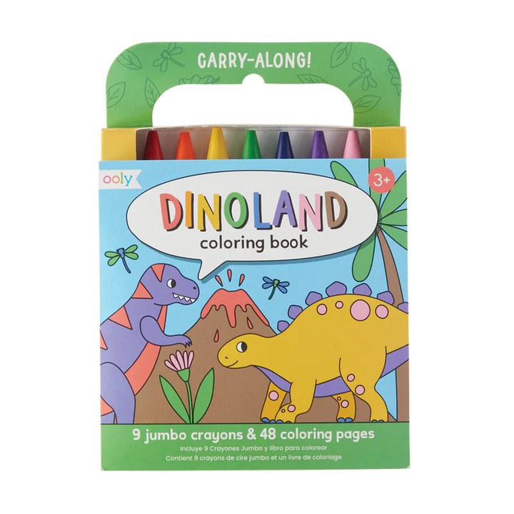 Carry Along Crayon & Coloring Book Kit - Dinoland