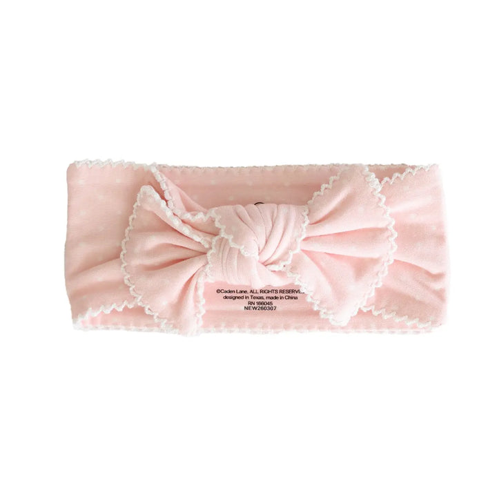 Bow Headband- Picot Trim
