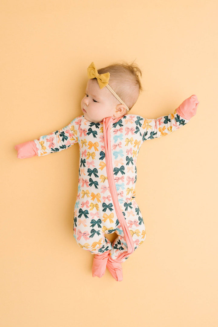 Boho Bows Bamboo Sleeper: Newborn