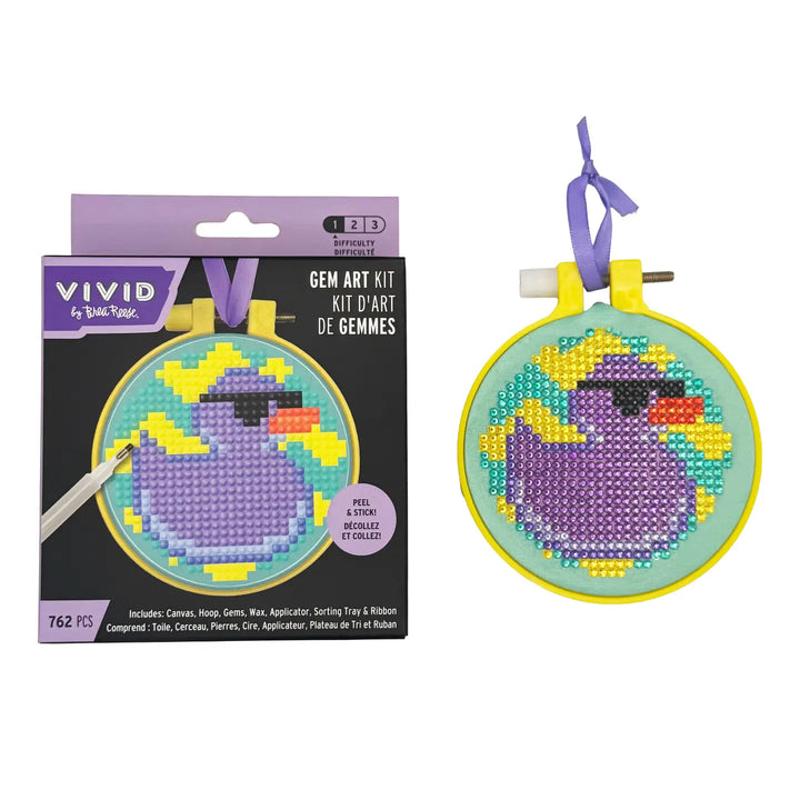 Duck Gem Art in Hoop