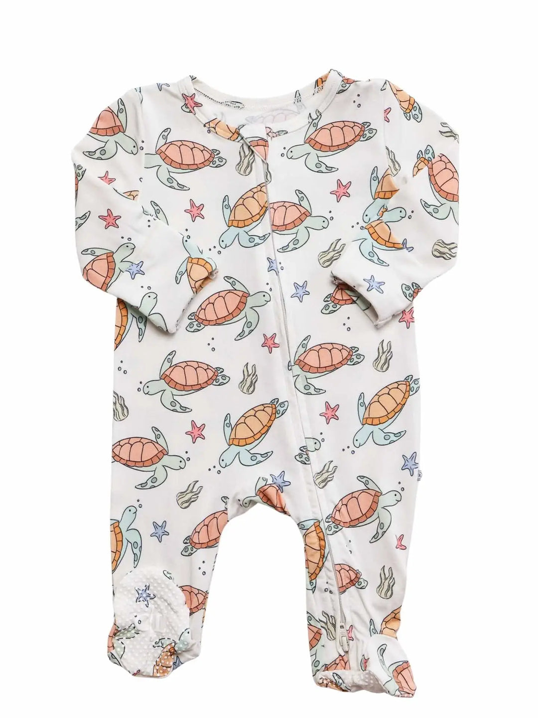 Turtley Rad Zipper Footie
