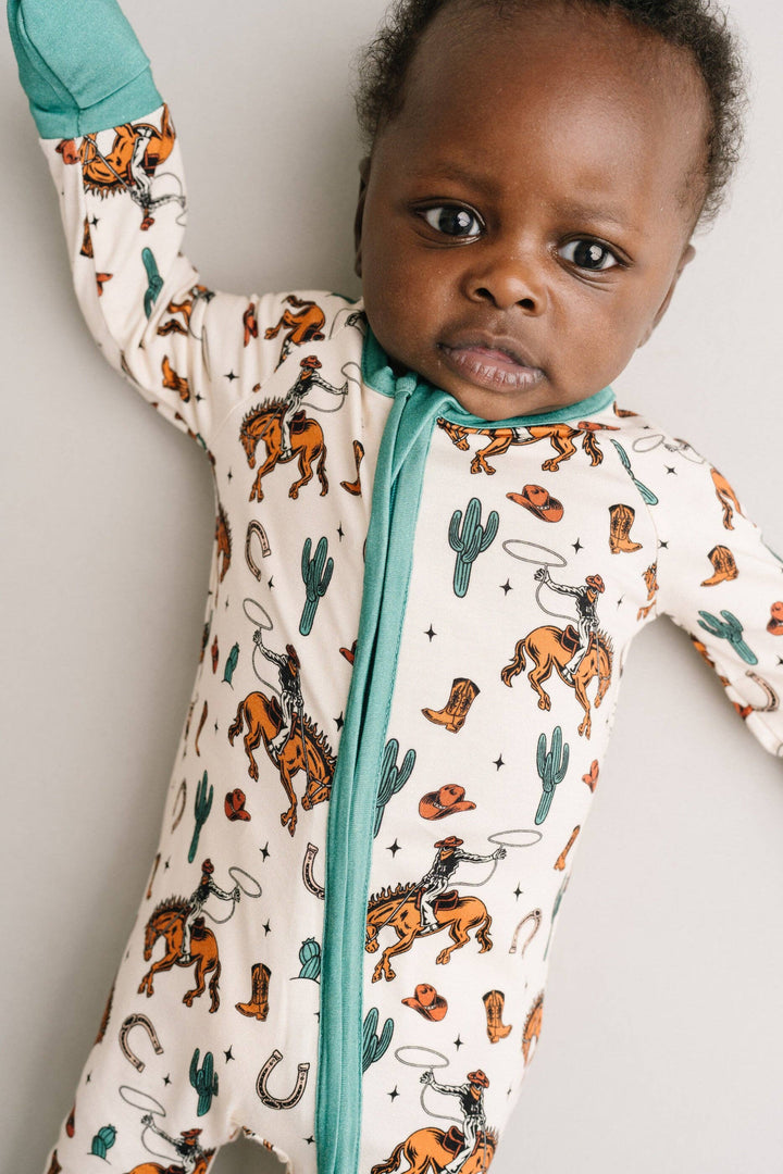 Rodeo Rider Bamboo Sleeper: 6-12M