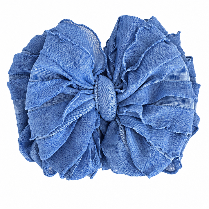 Denim | Ruffled Baby Headband