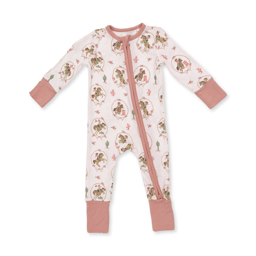 Cowgirl Cameos Convertible Zip Romper