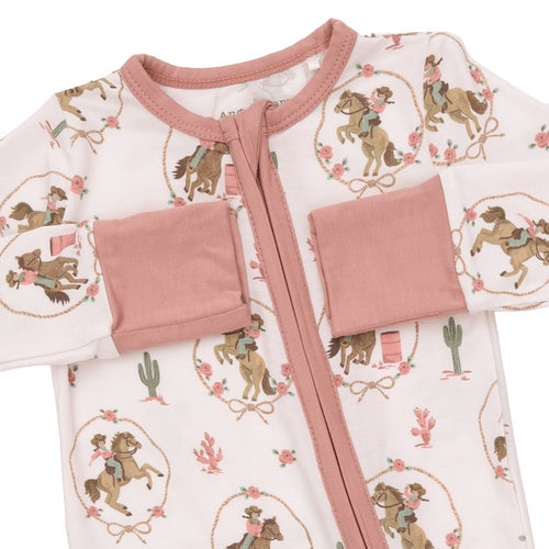 Cowgirl Cameos Convertible Zip Romper