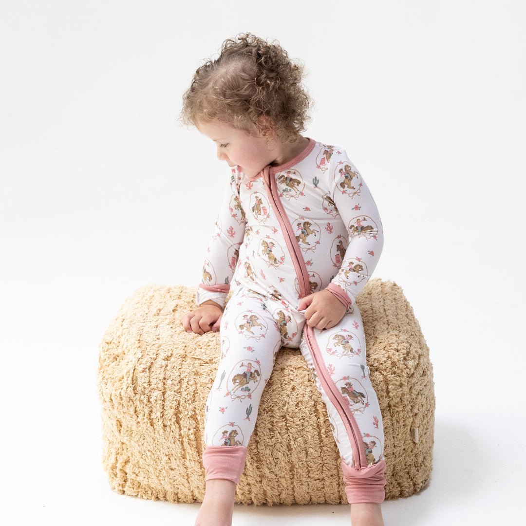 Cowgirl Cameos Convertible Zip Romper