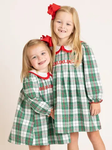 Green Holiday Plaid Dress