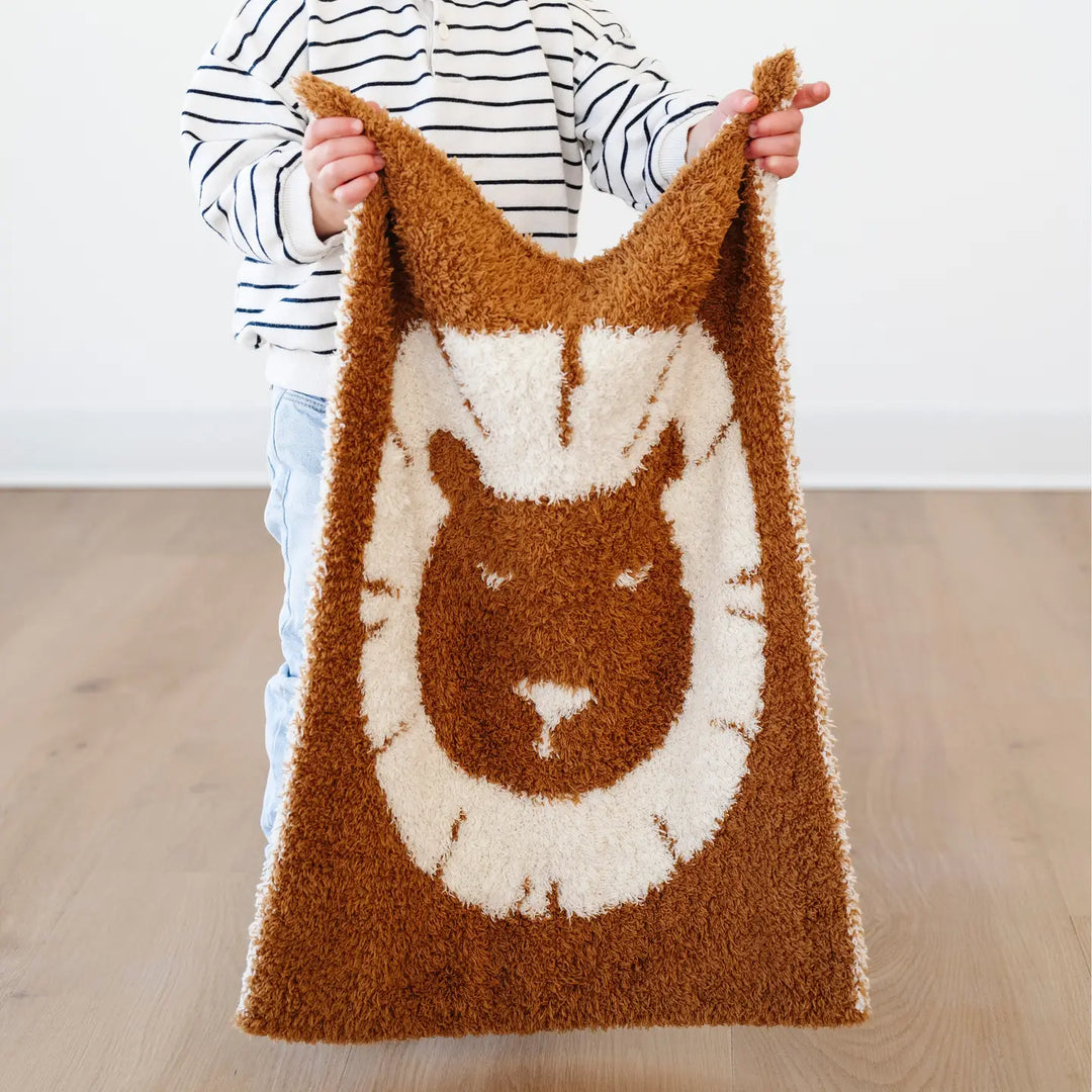 Double Layer Bamboni Mini Blanket- Lion