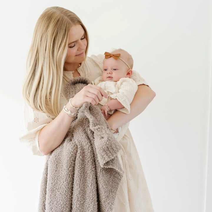 Bamboni Receiving Blanket- Taupe