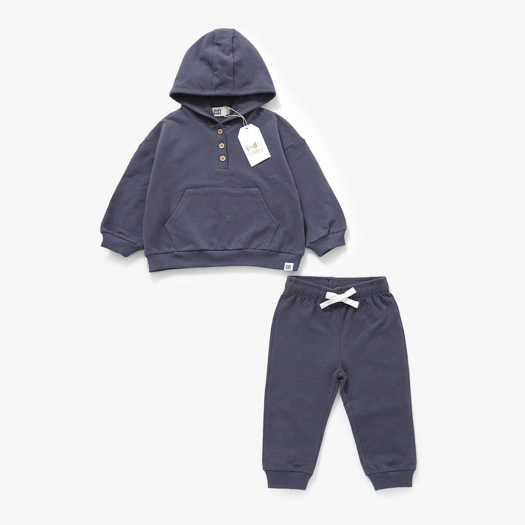 Henley Set - Navy: 12-18 MONTHS