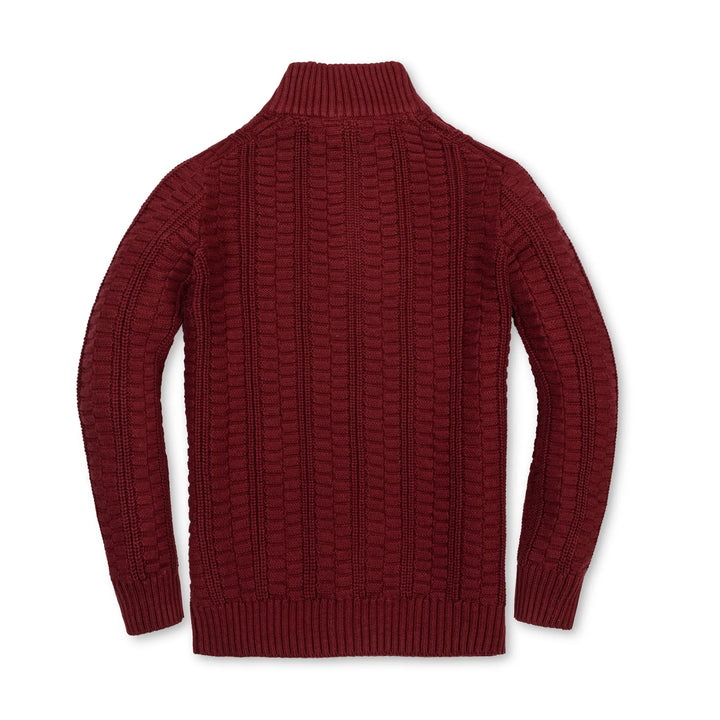 Half Zip Cable Sweater