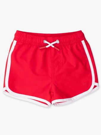 Vintage Red Swim Trunks