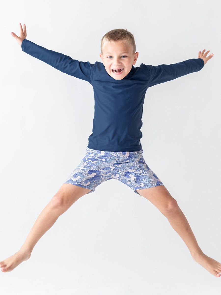 Navy Long Sleeve Rash Guard