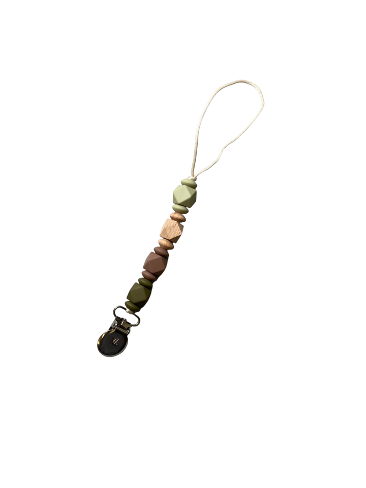 Pacifier / Toy Clip - Jewel - Petite: Taupe