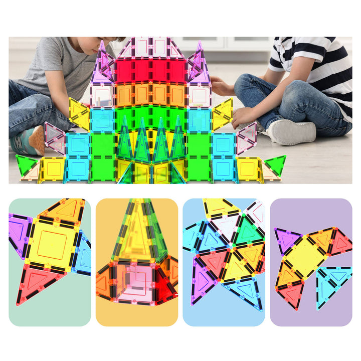 PicassoTiles 101pc Magnetic Tile Building Set STEM Toy