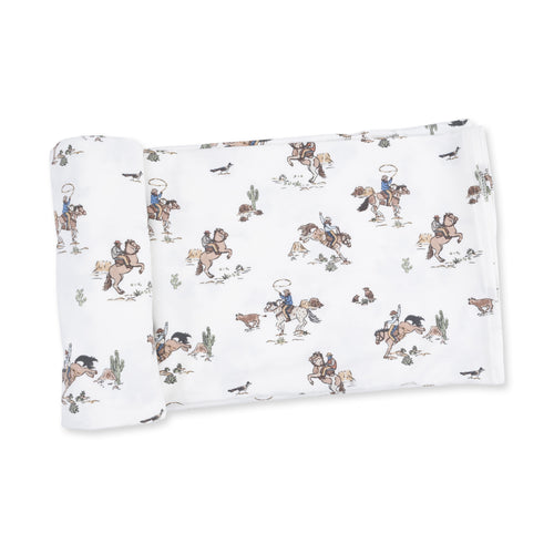 Horse Wrangler Swaddle Blanket