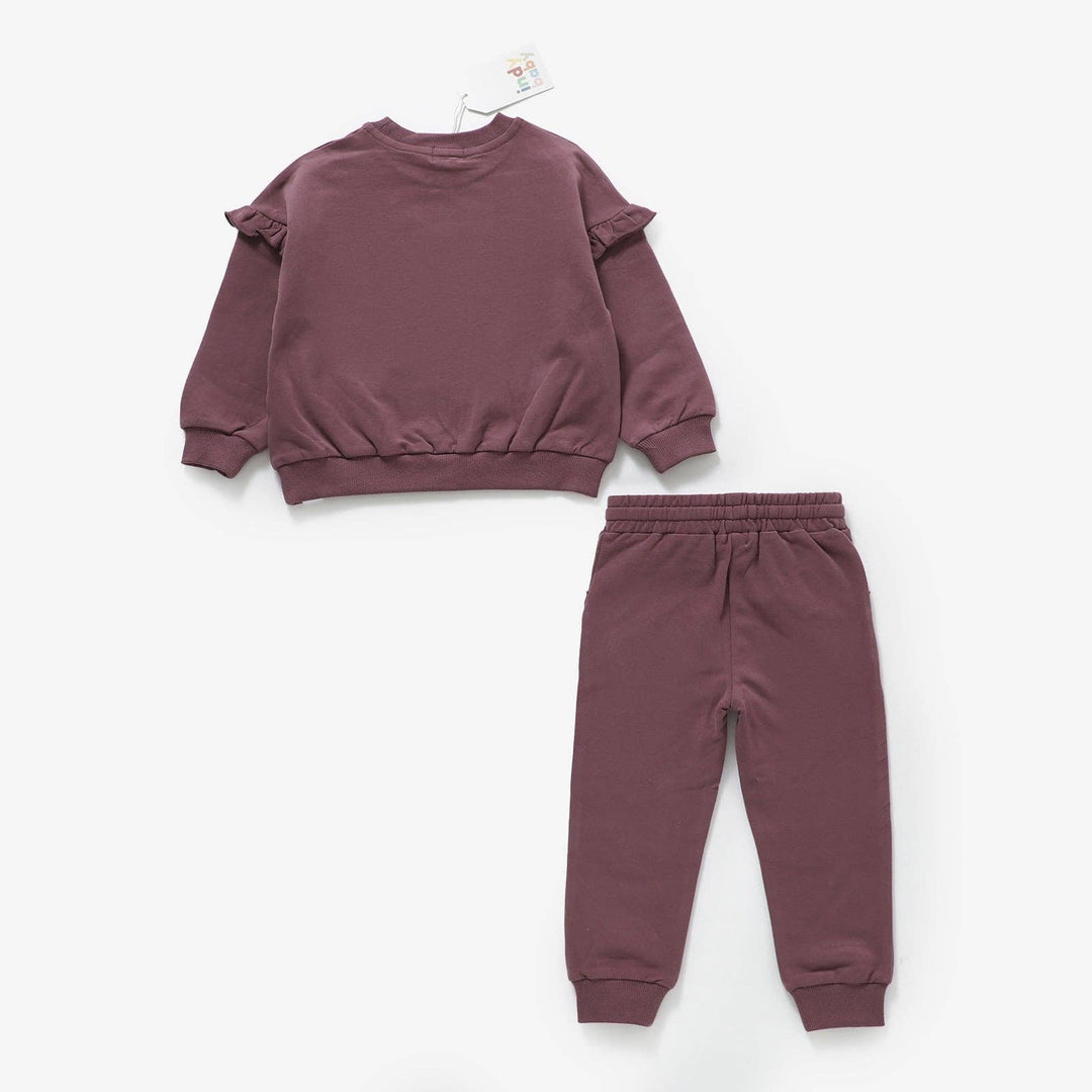 Ruffle Set - Plum: 2T