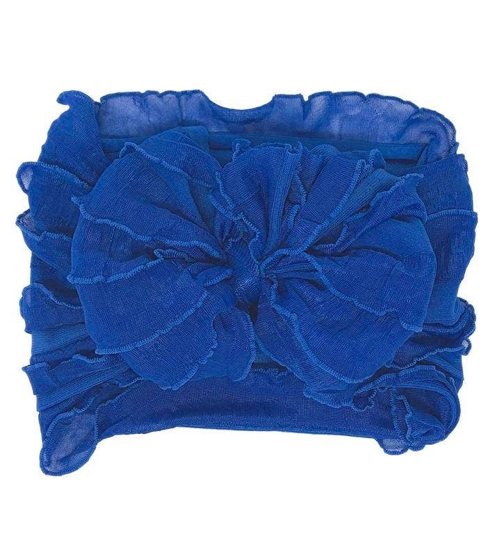 Royal Blue | Ruffled Baby Headband