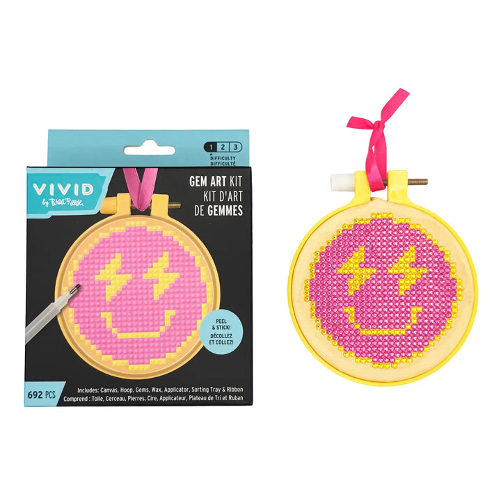 Smile Gem Art in Hoop