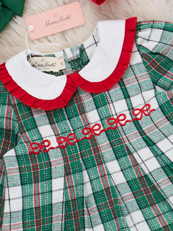 Green Holiday Plaid Dress