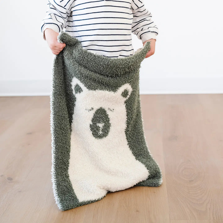 Double Layer Bamboni Mini Blanket- Bear