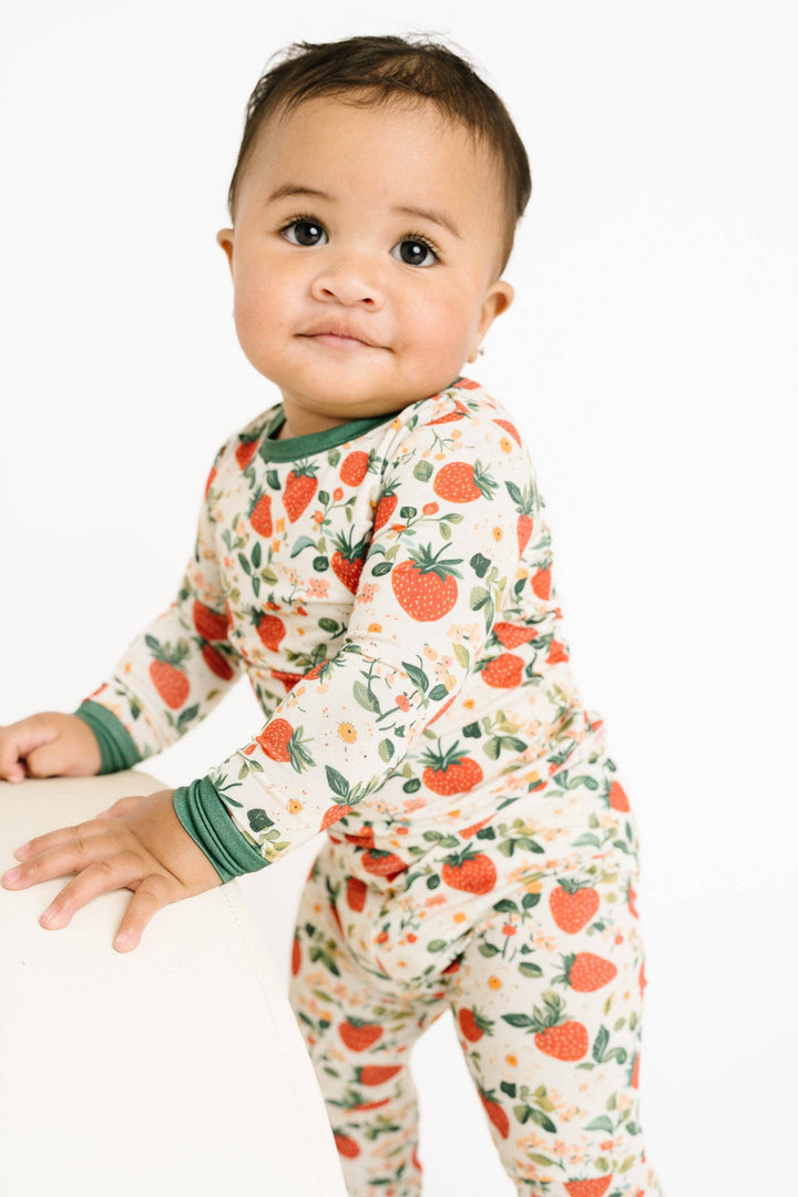 Vintage Strawberry Pajama Set