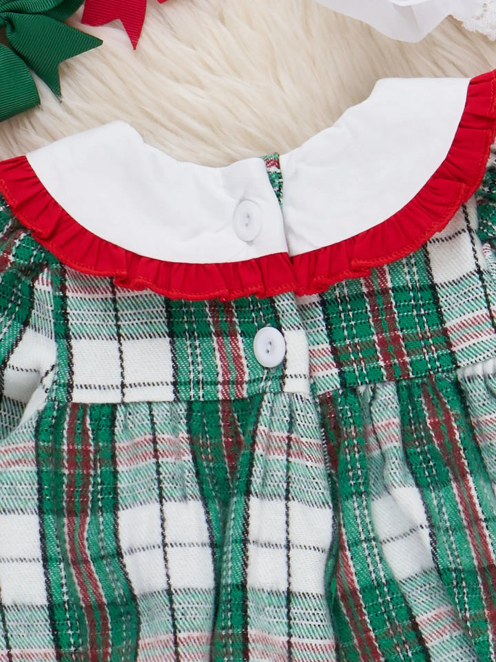 Green Holiday Plaid Dress