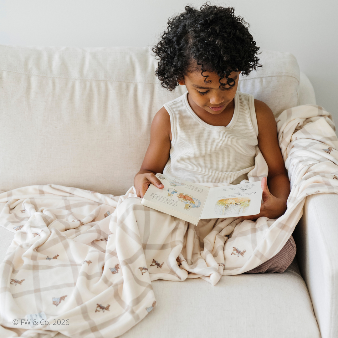 PETER RABBIT™ MINKY STRETCH LUXE BLANKETS: Receiving