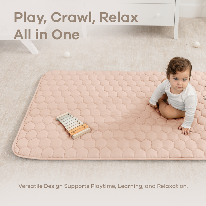 Quilted Baby Mat  Square 56" X 56"