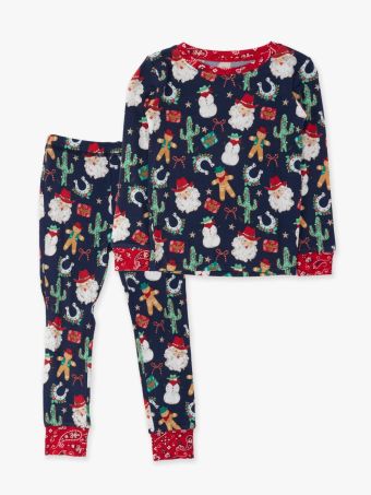 Giddy Up Santa Long Sleeve Pajama Set