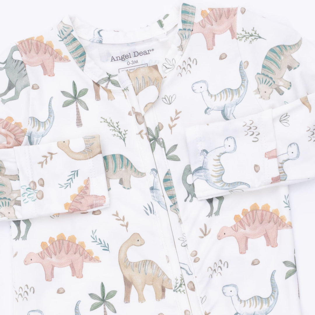 Sweet Baby Dinos Zip Footie