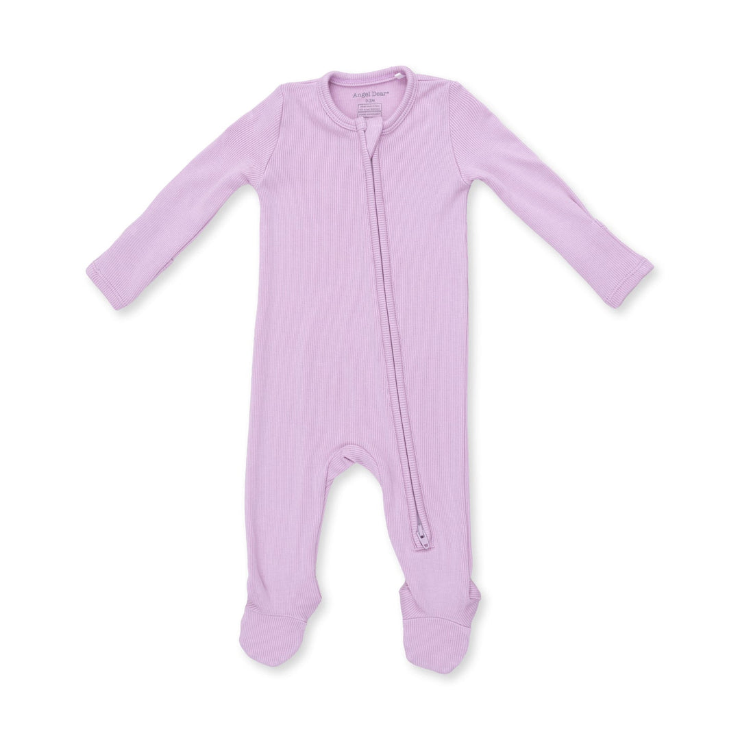Solid Winsome Orchid Zip Footie