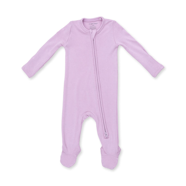 Solid Winsome Orchid Zip Footie