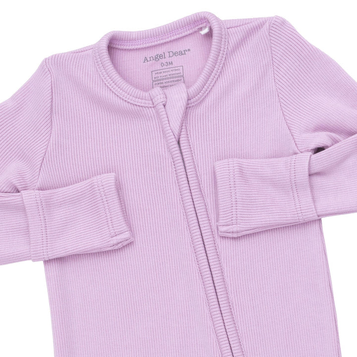 Solid Winsome Orchid Zip Footie