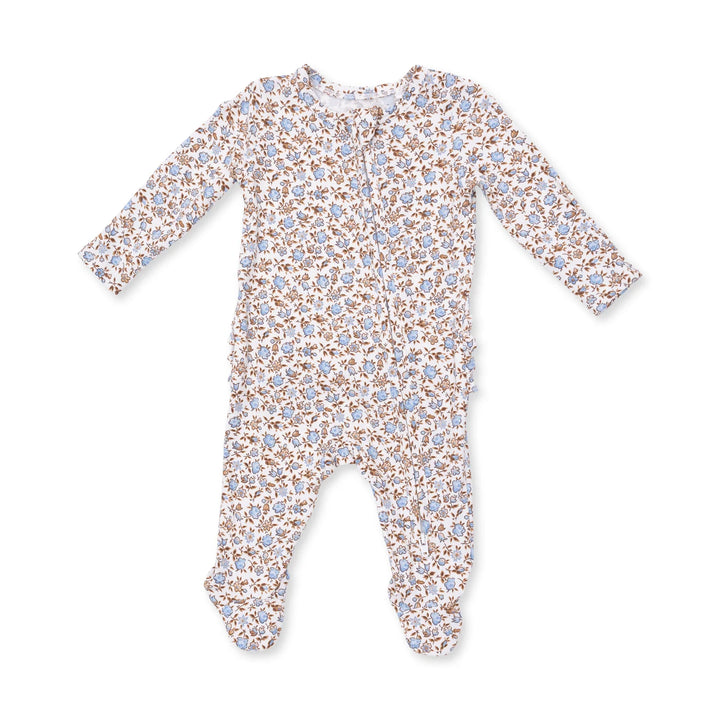 Hazel Floral Zip Footie