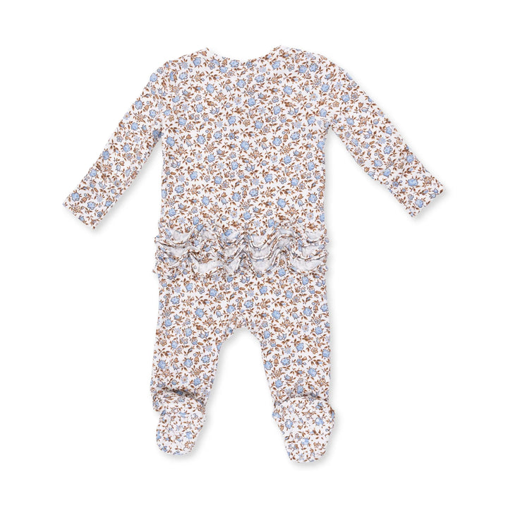 Hazel Floral Zip Footie