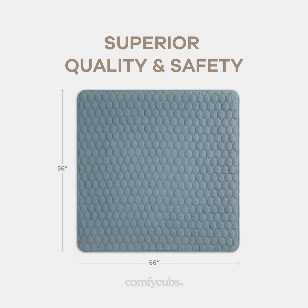 Quilted Baby Mat  Square 56" X 56"