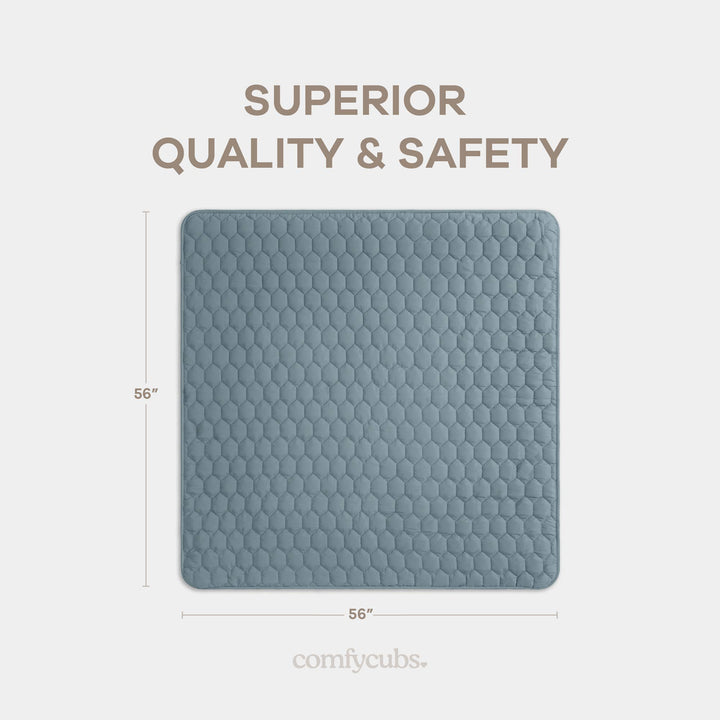 Quilted Baby Mat  Square 56" X 56"