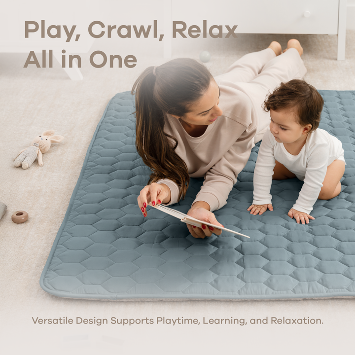 Quilted Baby Mat  Square 56" X 56"